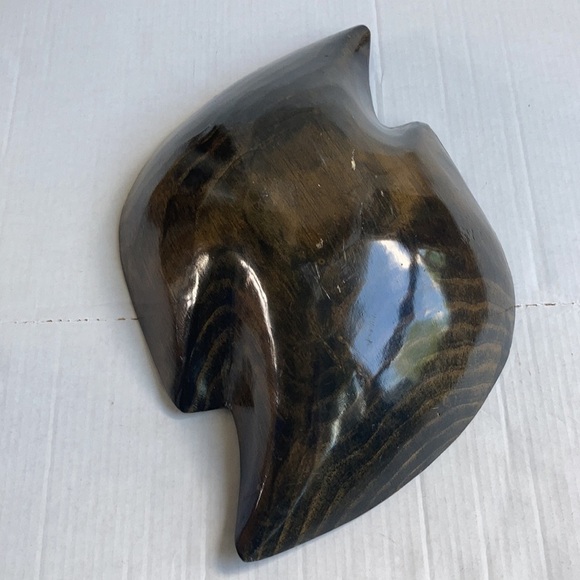 Vtg Batea folk art wood hand painted console bowl - Picture 11 of 15